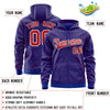 Custom Royal Red Varsity Full-Zip Letterman Leopard Print Jacket Hoodie