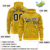 Custom Orange Royal Varsity Full-Zip Letterman Leopard Print Jacket Hoodie