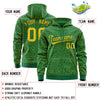 Custom Red White Varsity Full-Zip Letterman Leopard Print Jacket Hoodie