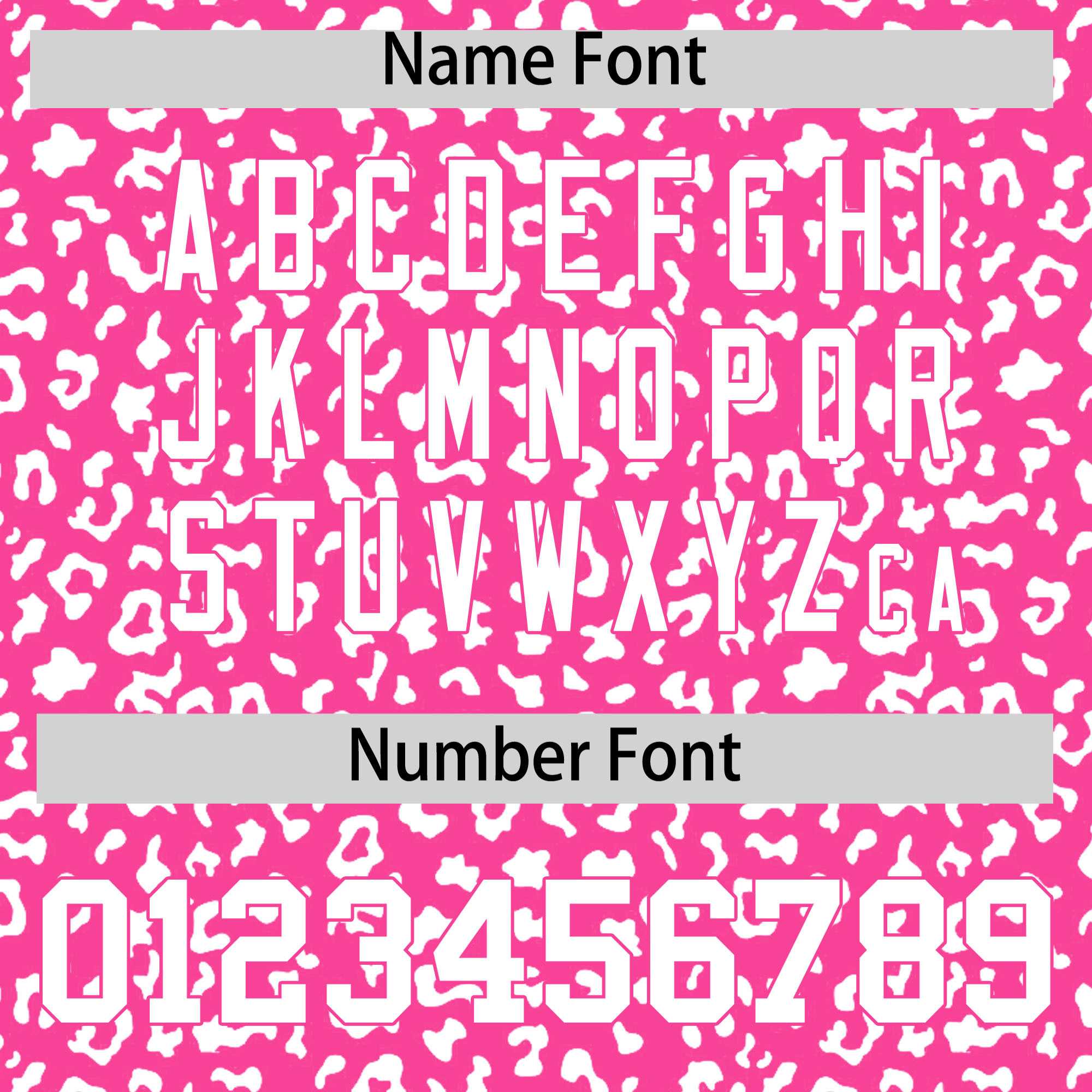 Custom Pink White Varsity Full-Zip Letterman Leopard Print Jacket Hoodie