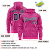Custom Black Bright Green Varsity Full-Zip Letterman Leopard Print Jacket Hoodie