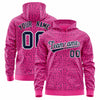 Custom Black Bright Green Varsity Full-Zip Letterman Leopard Print Jacket Hoodie
