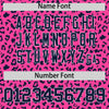 Custom Black Bright Green Varsity Full-Zip Letterman Leopard Print Jacket Hoodie