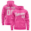 Custom Black Neon Green Varsity Full-Zip Letterman Leopard Print Jacket Hoodie