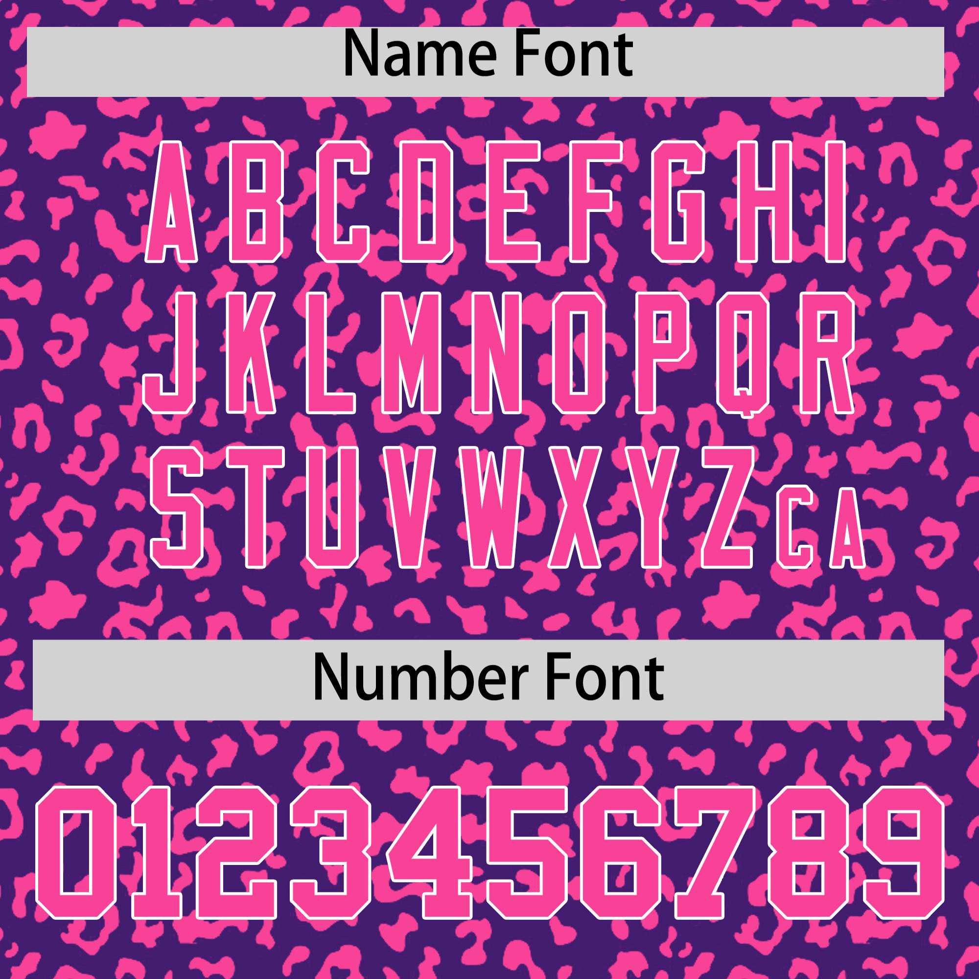 Custom Purple Pink Varsity Full-Zip Letterman Leopard Print Jacket Hoodie