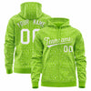 Custom White Orange Varsity Full-Zip Letterman Leopard Print Jacket Hoodie