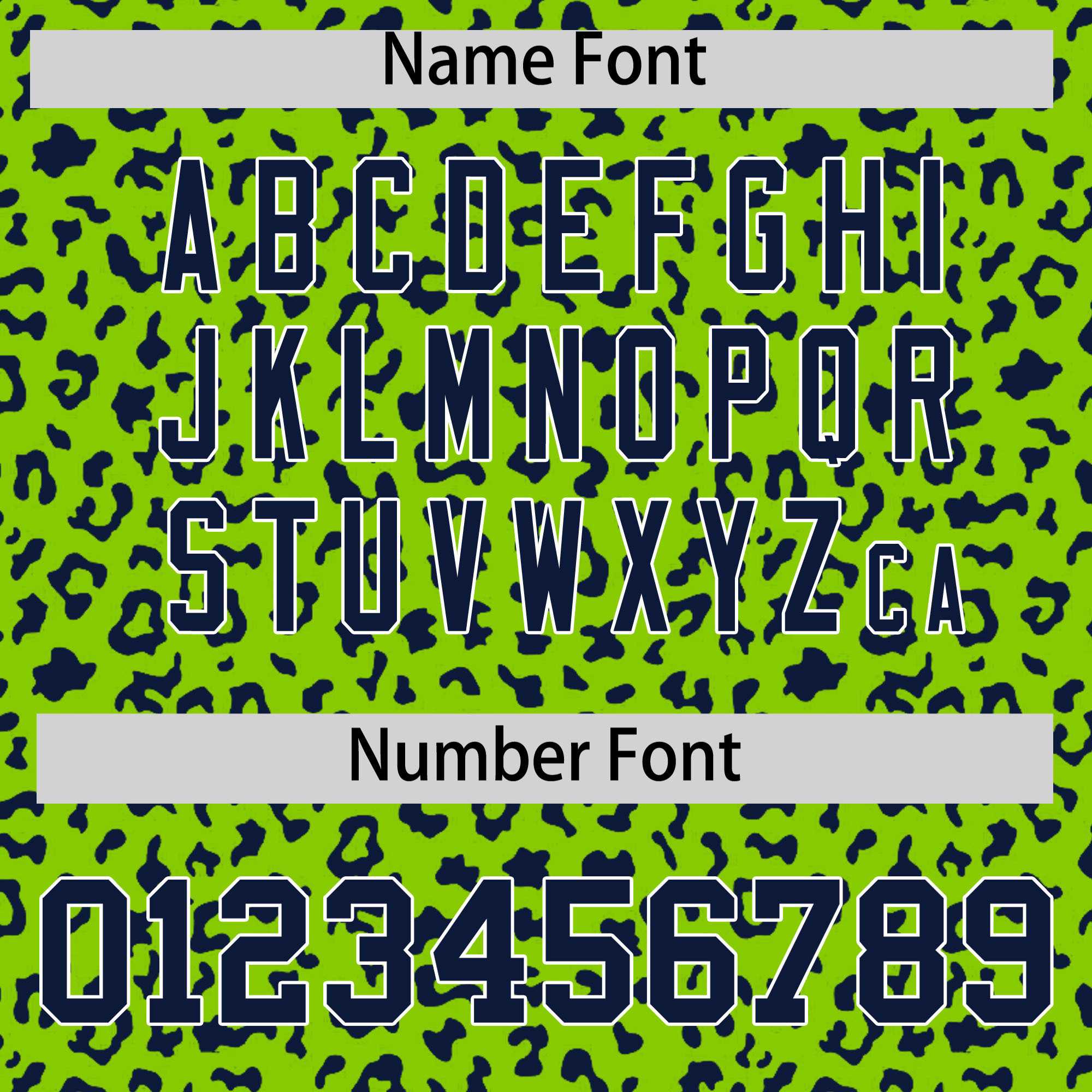 Custom White Bright Green Varsity Full-Zip Letterman Leopard Print Jacket Hoodie