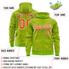 Custom White Gold Varsity Full-Zip Letterman Leopard Print Jacket Hoodie