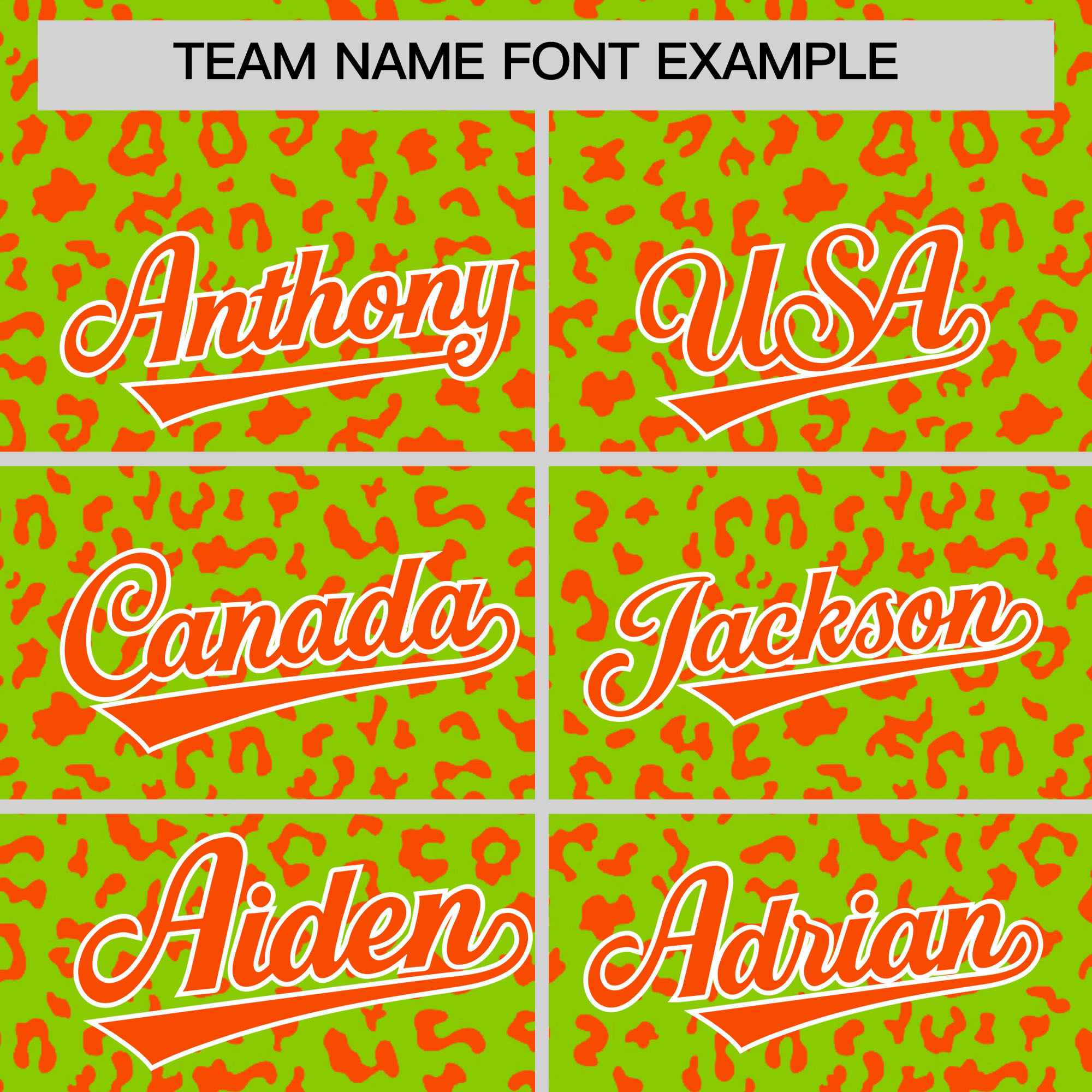 Custom Neon Green Orange Varsity Full-Zip Letterman Leopard Print Jacket Hoodie