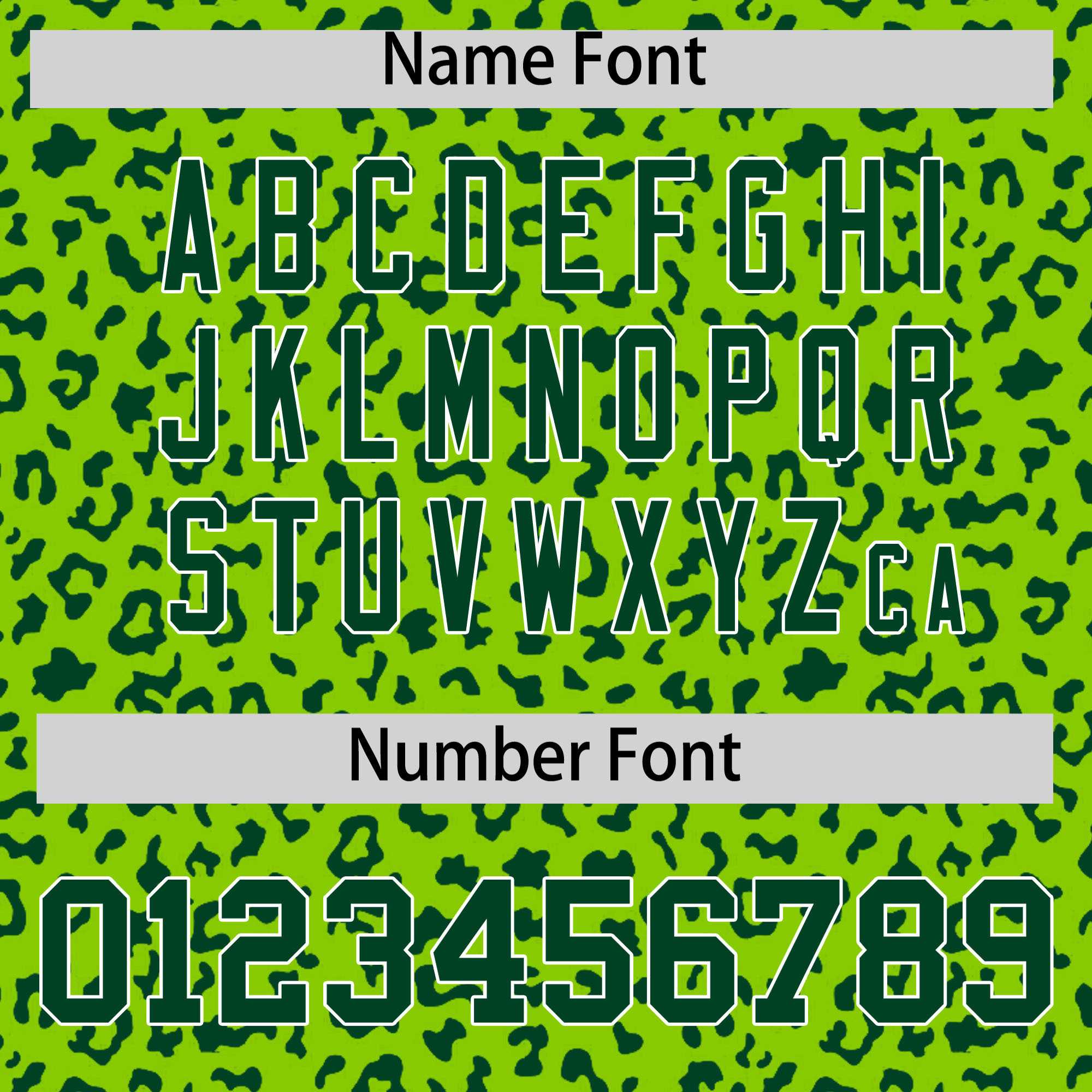 Custom Neon Green Green Varsity Full-Zip Letterman Leopard Print Jacket Hoodie