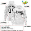 Custom White Black Varsity Full-Zip Letterman Leopard Print Jacket Hoodie