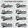 Custom White Black Varsity Full-Zip Letterman Leopard Print Jacket Hoodie