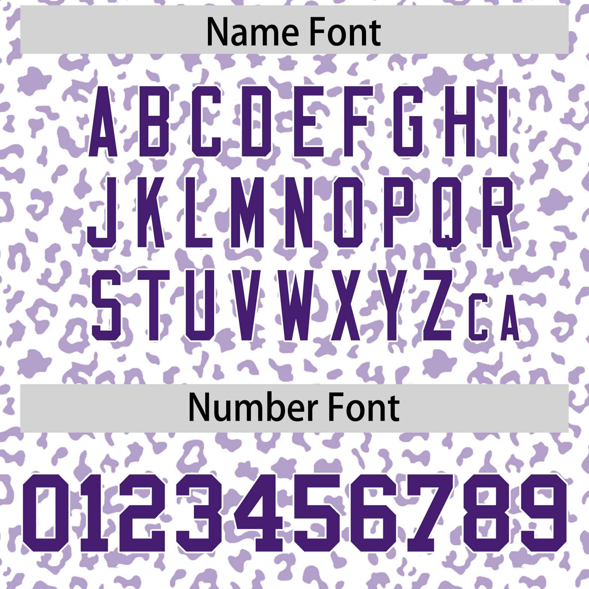 Custom Purple Light Purple Varsity Full-Zip Letterman Leopard Print Jacket Hoodie