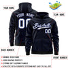 Custom Black Royal Varsity Full-Zip Letterman Leopard Print Jacket Hoodie