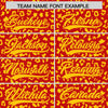 Custom Red Gold Varsity Full-Zip Letterman Leopard Print Jacket Hoodie