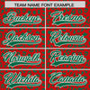 Custom Red Kelly Green Varsity Full-Zip Letterman Leopard Print Jacket Hoodie