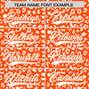 Custom Orange White Varsity Full-Zip Letterman Leopard Print Jacket Hoodie