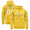 Custom Orange Black Varsity Full-Zip Letterman Leopard Print Jacket Hoodie