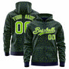 Custom Red Black Varsity Full-Zip Letterman Leopard Print Jacket Hoodie