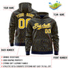 Custom Red Kelly Green Varsity Full-Zip Letterman Leopard Print Jacket Hoodie