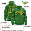 Custom Red White Varsity Full-Zip Letterman Leopard Print Jacket Hoodie