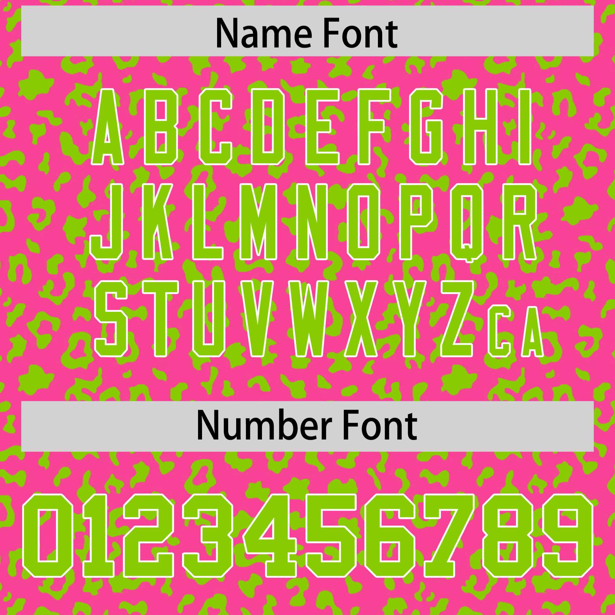 Custom Pink Neon Green Varsity Full-Zip Letterman Leopard Print Jacket Hoodie