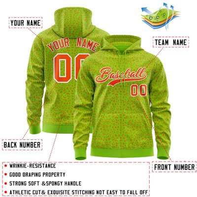 Custom White Gold Varsity Full-Zip Letterman Leopard Print Jacket Hoodie