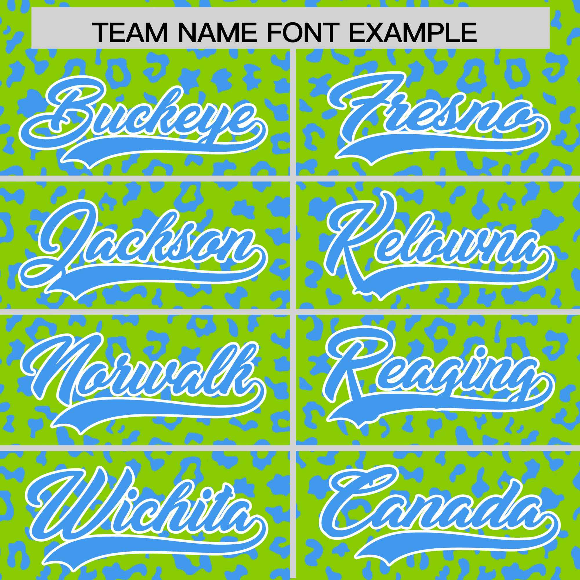 Custom Neon Green Powder Blue Varsity Full-Zip Letterman Leopard Print Jacket Hoodie