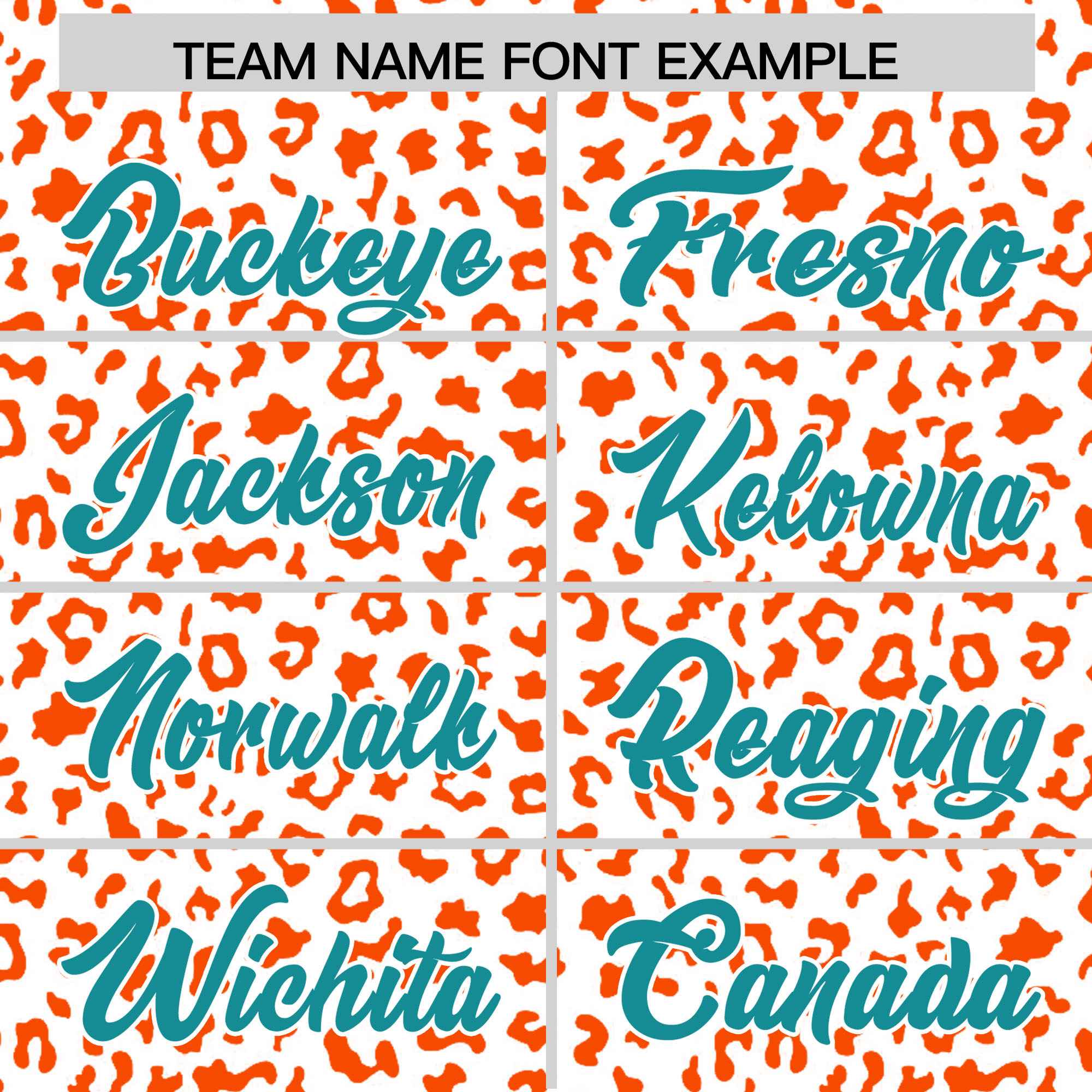 Custom White Orange Varsity Full-Zip Letterman Leopard Print Jacket Hoodie