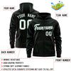 Custom Black Kelly Green Varsity Full-Zip Letterman Leopard Print Jacket Hoodie