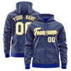 Custom Gold Pink Varsity Full-Zip Letterman Leopard Print Jacket Hoodie
