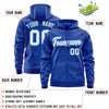 Custom Gold Navy Varsity Full-Zip Letterman Leopard Print Jacket Hoodie