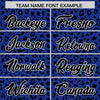 Custom Gold Royal Varsity Full-Zip Letterman Leopard Print Jacket Hoodie