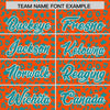 Custom Orange Aqua Varsity Full-Zip Letterman Leopard Print Jacket Hoodie