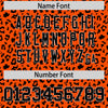 Custom Gold White Varsity Full-Zip Letterman Leopard Print Jacket Hoodie