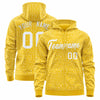 Custom Orange Black Varsity Full-Zip Letterman Leopard Print Jacket Hoodie