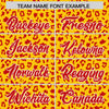 Custom Gold Red Varsity Full-Zip Letterman Leopard Print Jacket Hoodie