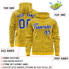 Custom Royal Black Varsity Full-Zip Letterman Leopard Print Jacket Hoodie