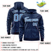 Custom Royal Red Varsity Full-Zip Letterman Leopard Print Jacket Hoodie