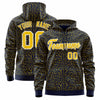 Custom Red Kelly Green Varsity Full-Zip Letterman Leopard Print Jacket Hoodie