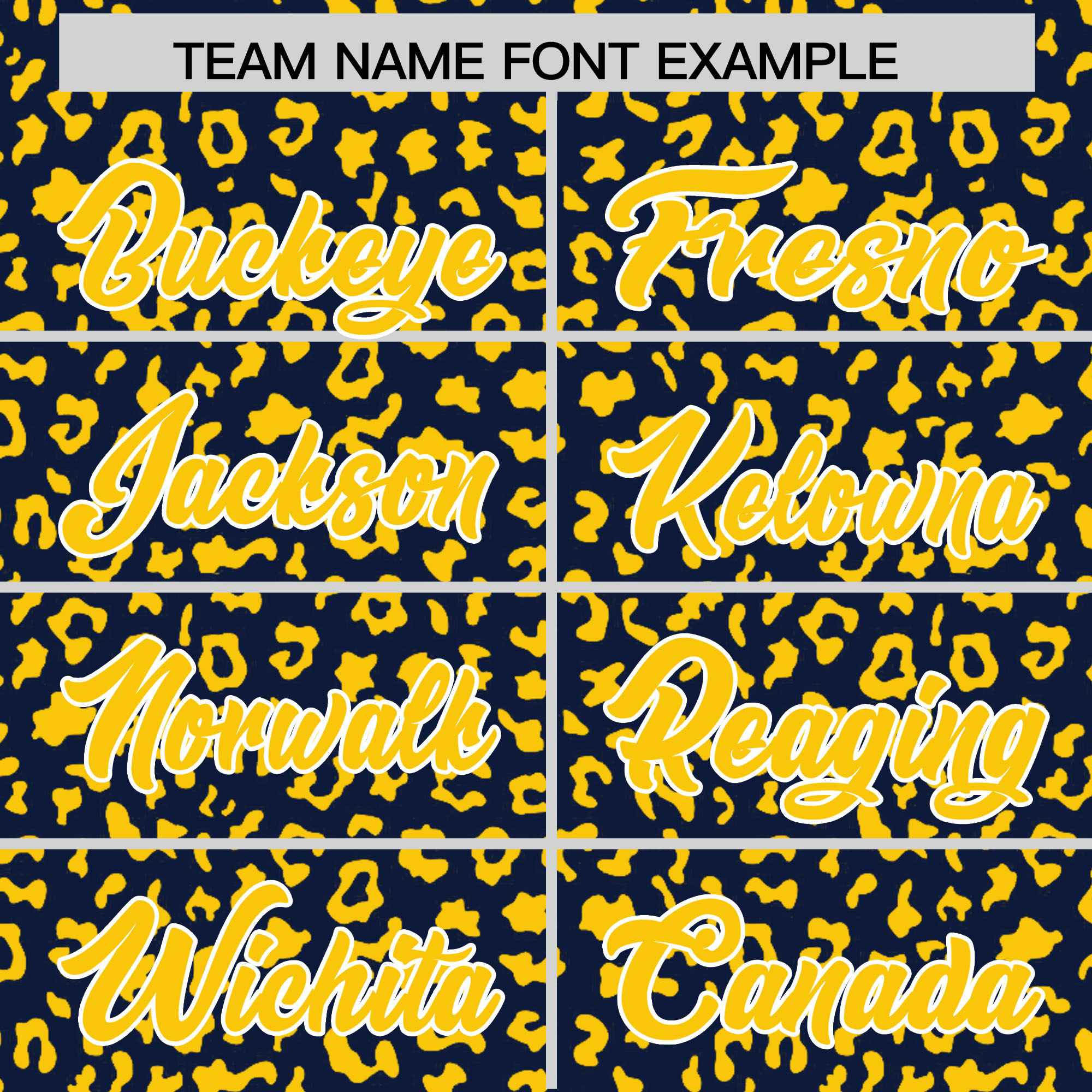 Custom Navy Gold Varsity Full-Zip Letterman Leopard Print Jacket Hoodie