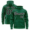 Custom Red Royal Varsity Full-Zip Letterman Leopard Print Jacket Hoodie