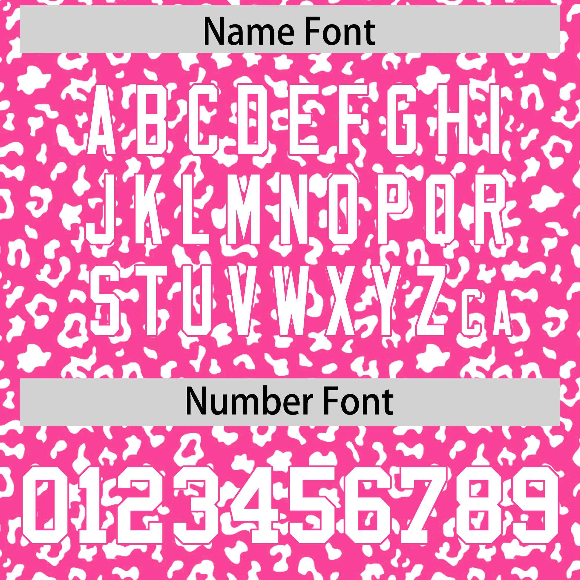 Custom Pink White Varsity Full-Zip Letterman Leopard Print Jacket Hoodie