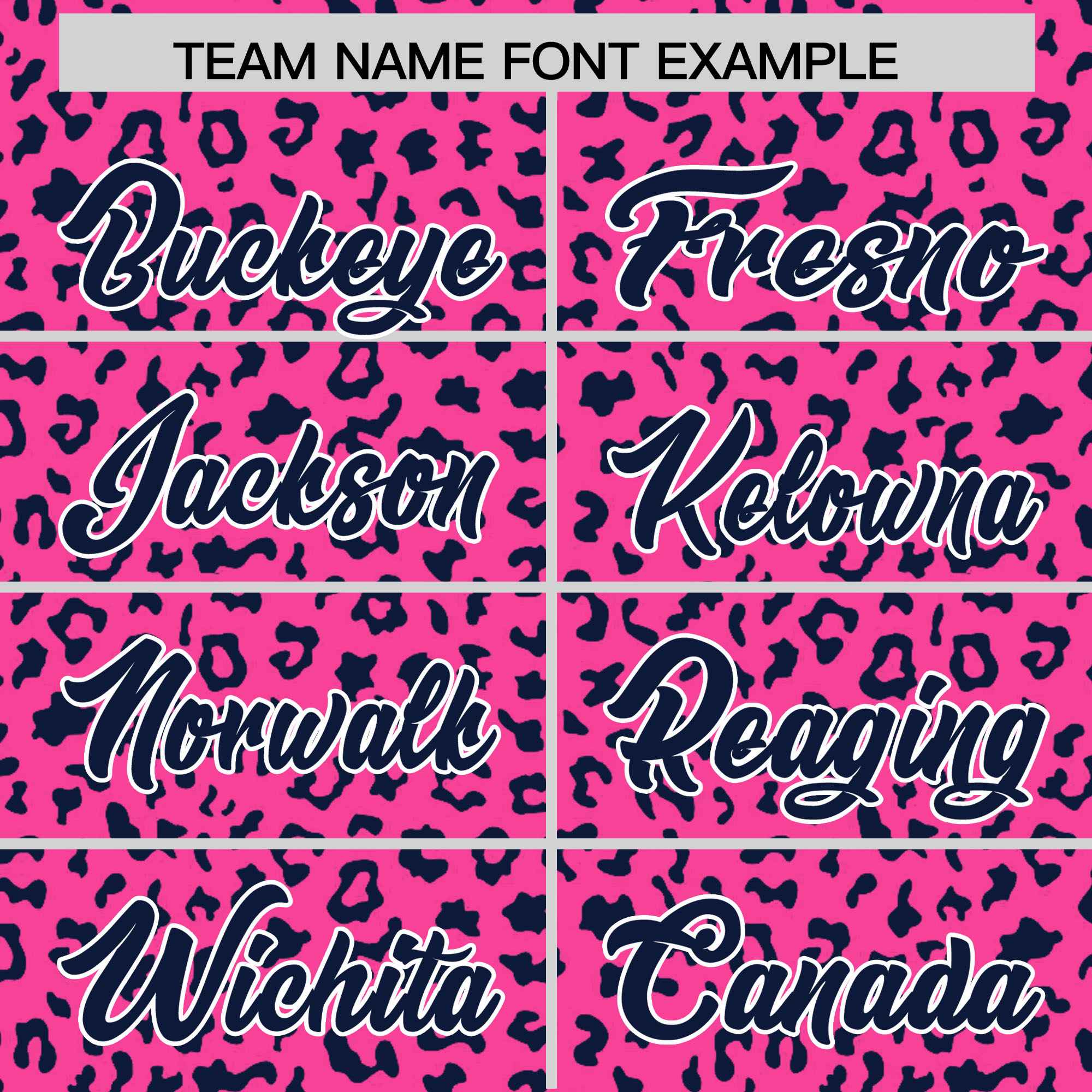 Custom Pink Navy Varsity Full-Zip Letterman Leopard Print Jacket Hoodie