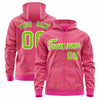 Custom Black Light Blue Varsity Full-Zip Letterman Leopard Print Jacket Hoodie