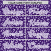 Custom White Purple Varsity Full-Zip Letterman Leopard Print Jacket Hoodie