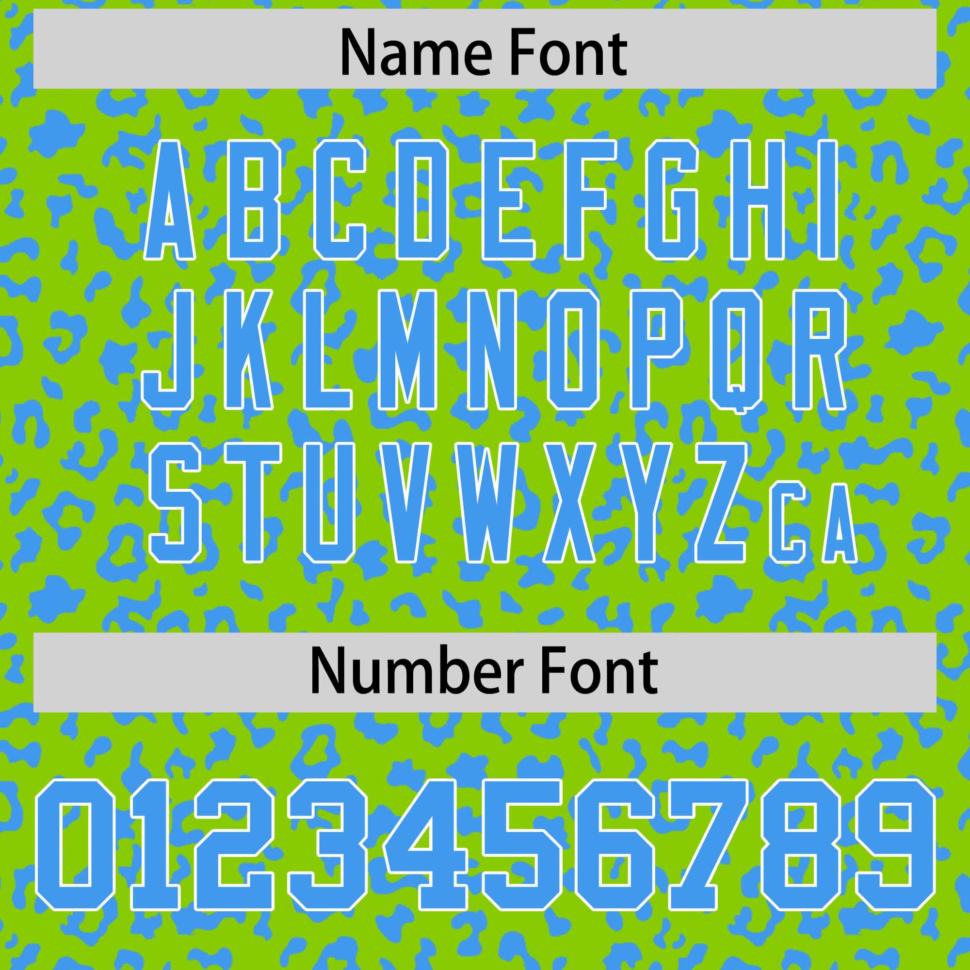 Custom Neon Green Powder Blue Varsity Full-Zip Letterman Leopard Print Jacket Hoodie