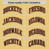 Custom Khaki Crimson Raglan Sleeves Varsity Full-Snap Letterman Two Tone Jacket Hoodie