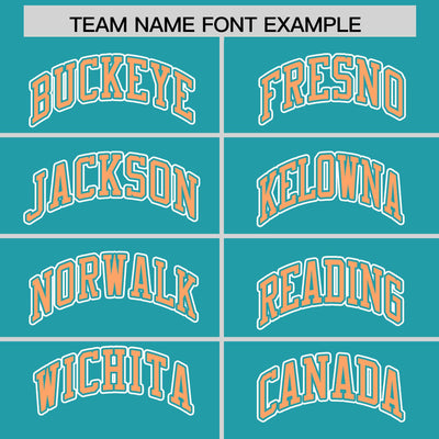 Custom Aqua Orange Raglan Sleeves Varsity Full-Snap Letterman Two Tone Jacket Hoodie