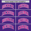 Custom Purple Pink Raglan Sleeves Varsity Full-Snap Letterman Two Tone Jacket Hoodie
